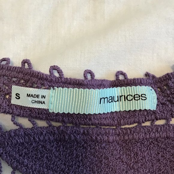 MAURICES Floral Crochet Boho Hippie  Tank Top - Picture 3 of 6